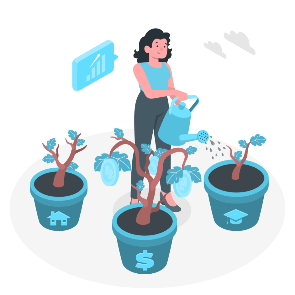 A Person growing her money with retirement planning by bestgrd retirement planning guides and blogs